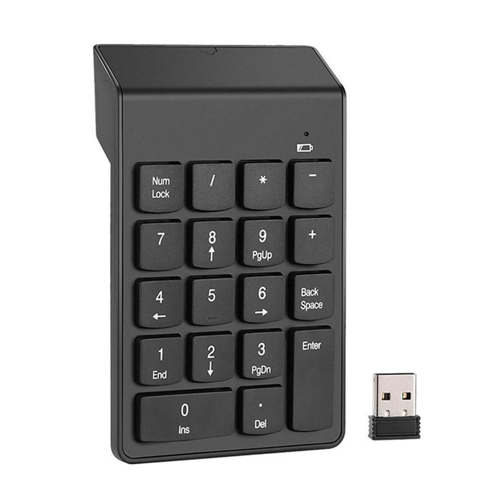 Laptop Accessories Uk - 18 Keys 2.4G Wireless Keyboard Mini