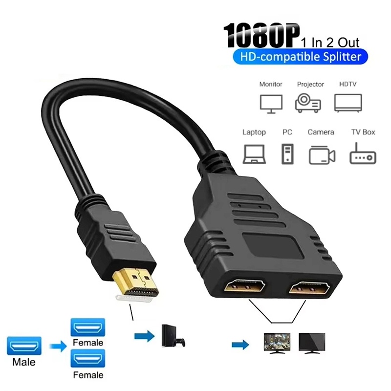 1080P 1 In 2 Out HDMI-compatib - Xbox Laptop Accessories recension och pris