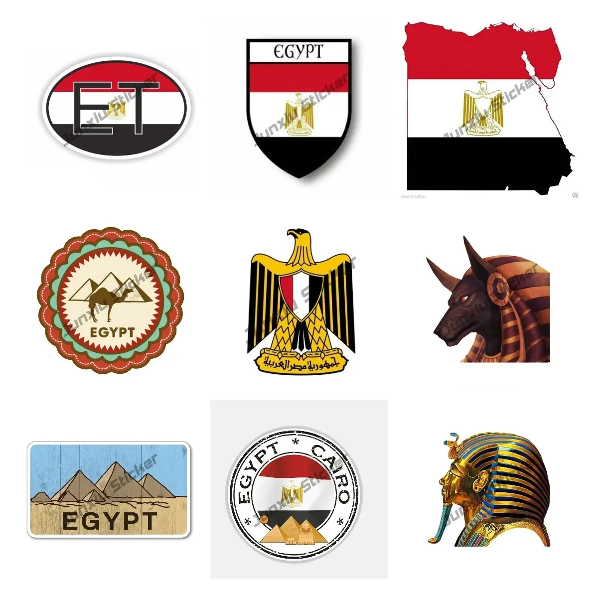 Egypt Flag Decal Sticker Egypt - Laptop Accessories Egypt recension och pris