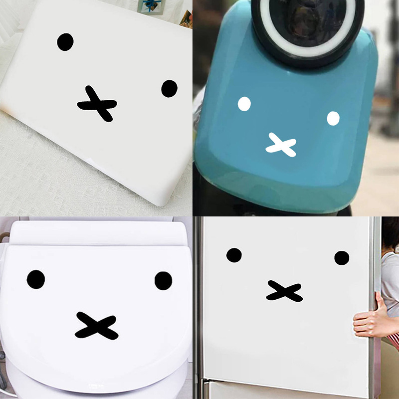 Kawaii Miffy Cartoon Emoji Car - Laptop Accessories Protector recension och pris