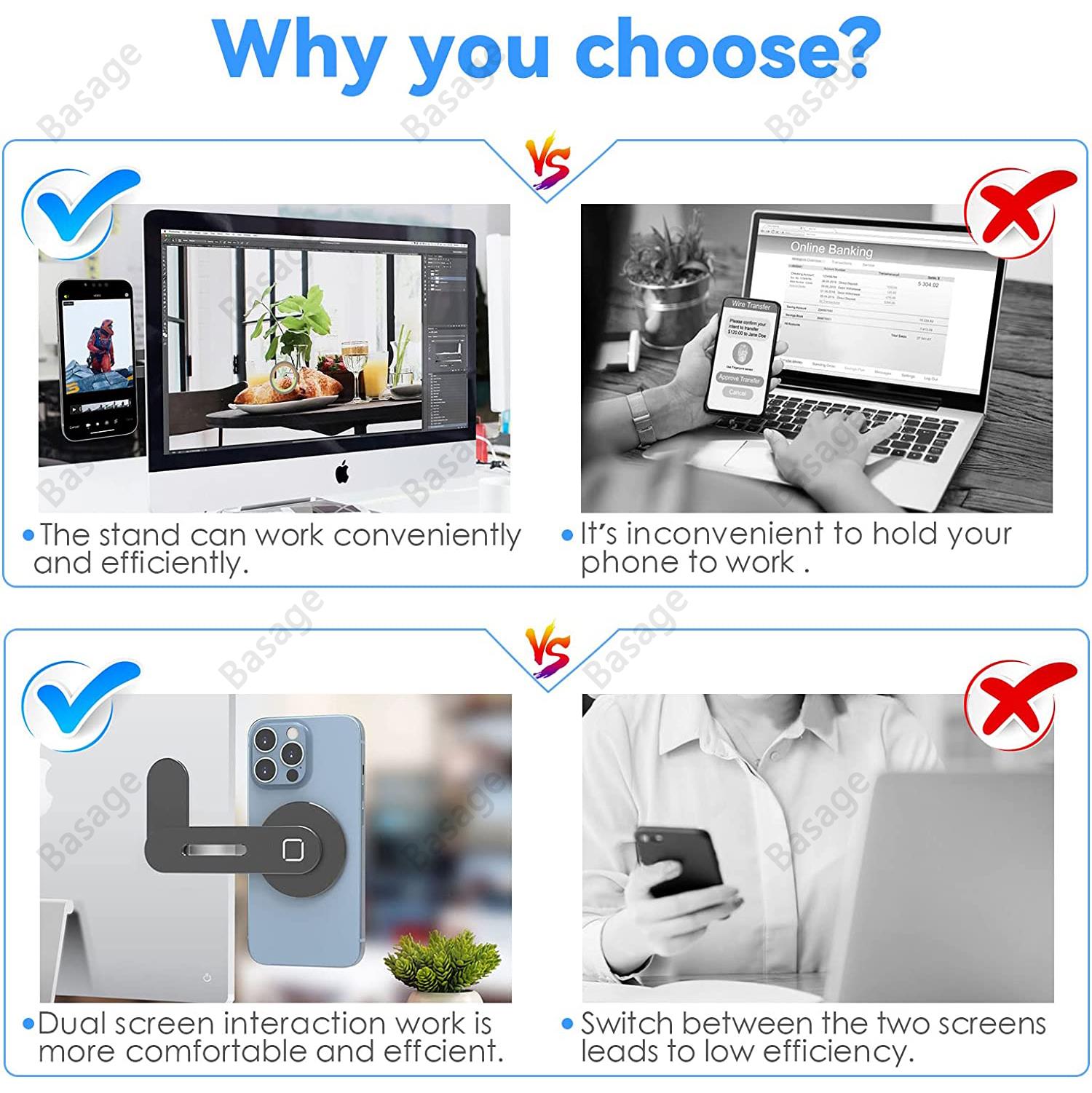 Magnetic Laptop Phone Holder C - Laptop Accessories Must Have recension och pris