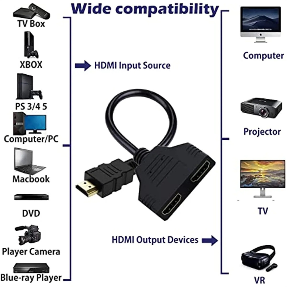 HDMI-compatible Splitter Adapt - Xbox Laptop Accessories recension och pris