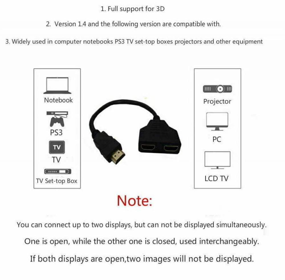 HDMI-compatible Splitter Adapt - Xbox Laptop Accessories recension och pris