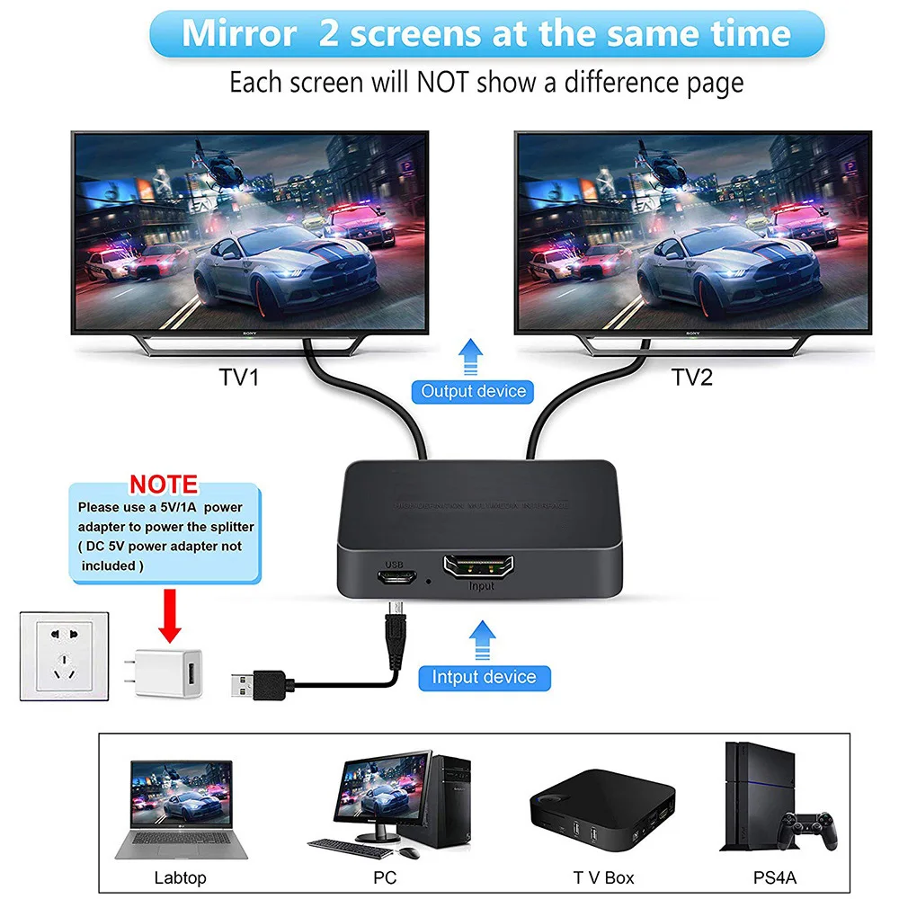 1 in 2 Out Video HDMI-compatib - Xbox Laptop Accessories recension och pris